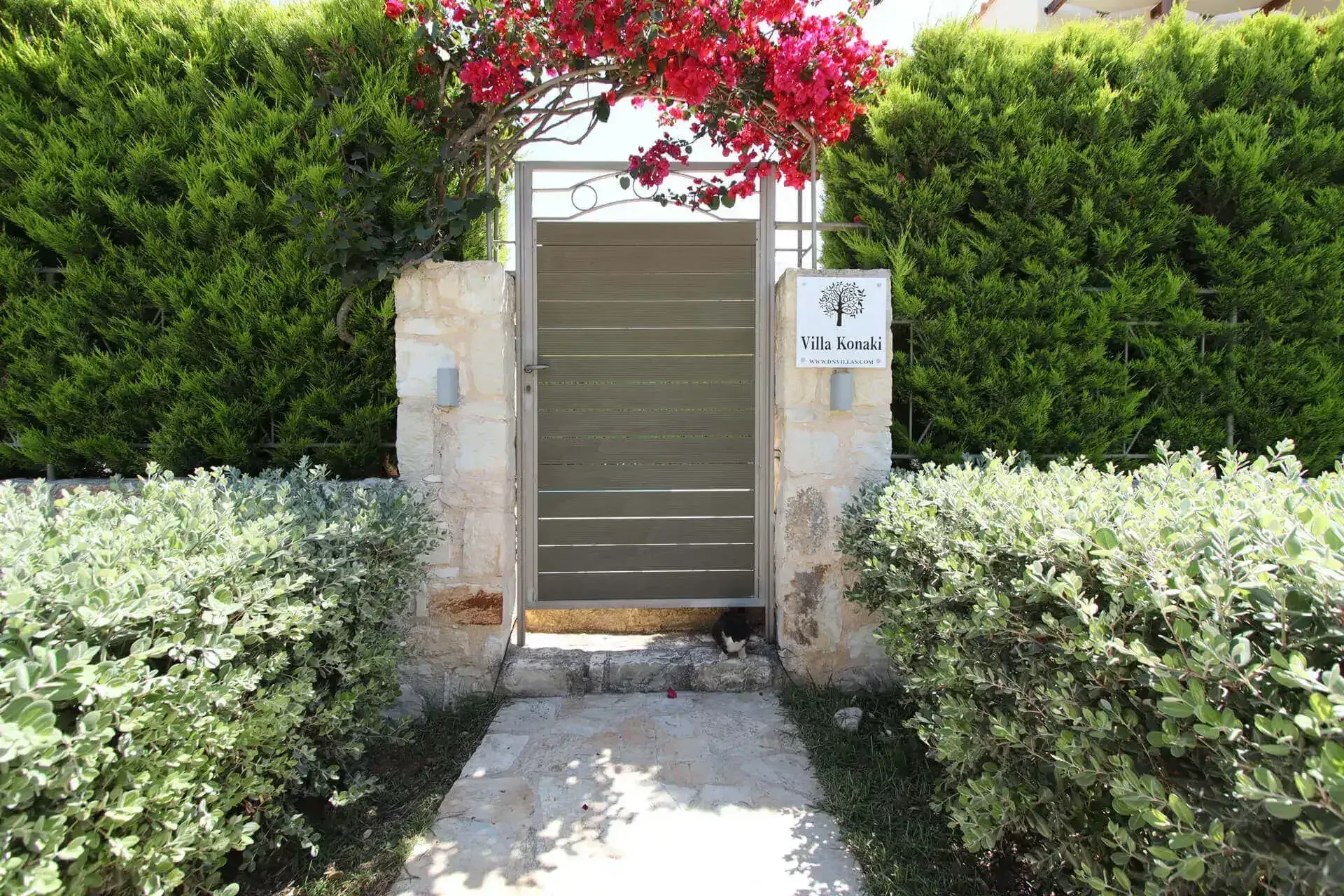 Entrance of Villa Lyrida property
